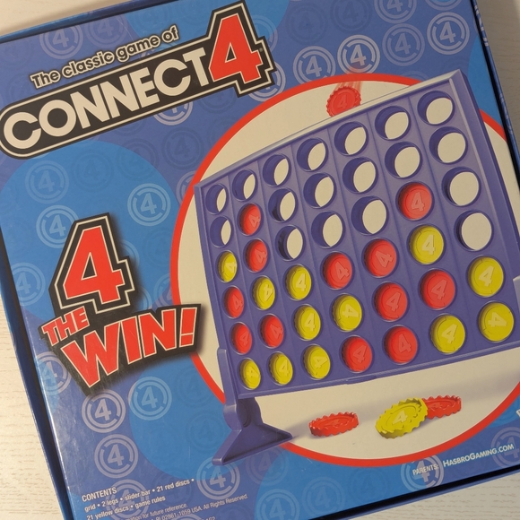NWOT Hasbro Classic Red & Yellow Connect 4 - Picture 2 of 4